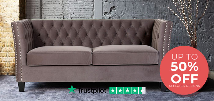  Fast Delivery Sofas & Chairs - Grey - Fabric/­Velvet