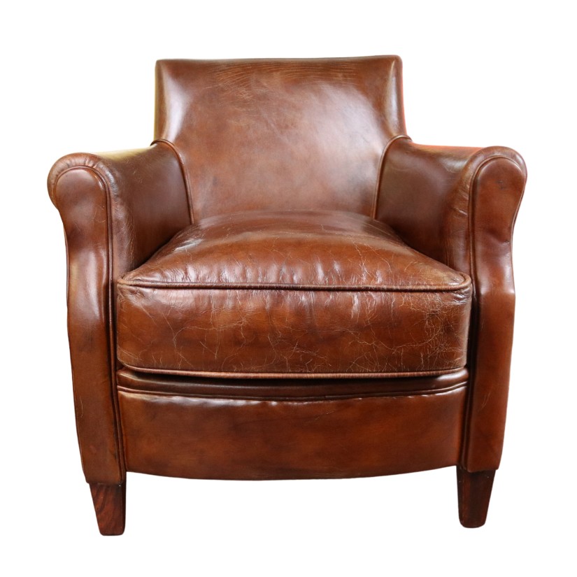 Product photograph of Alfie Handmade Vintage Brown Distressed Real Leather Chair from Chesterfield Sofas.