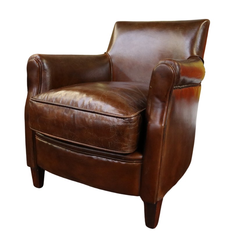 Product photograph of Alfie Handmade Vintage Brown Distressed Real Leather Chair from Chesterfield Sofas.