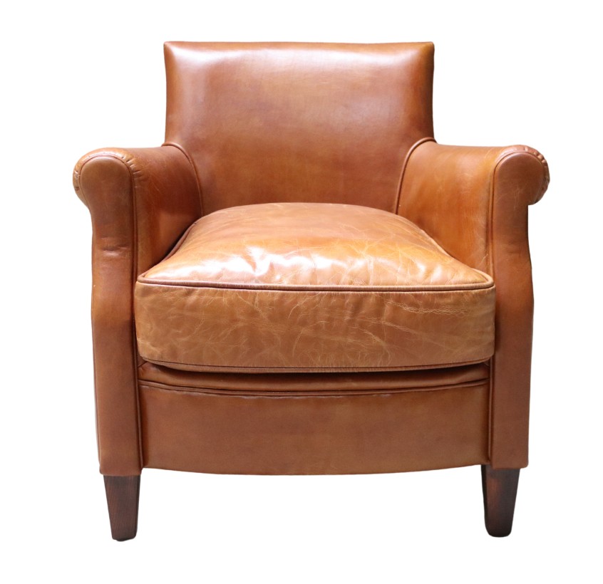 Product photograph of Alfie Handmade Vintage Tan Distressed Real Leather Chair from Chesterfield Sofas.