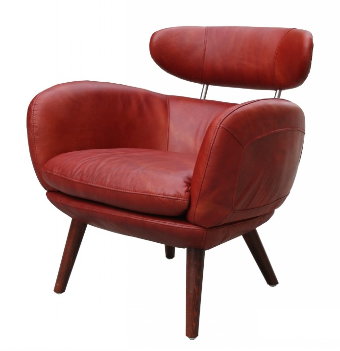 Product photograph of Althea Handmade Vintage Armchair Rouge Red Real Leather from Chesterfield Sofas