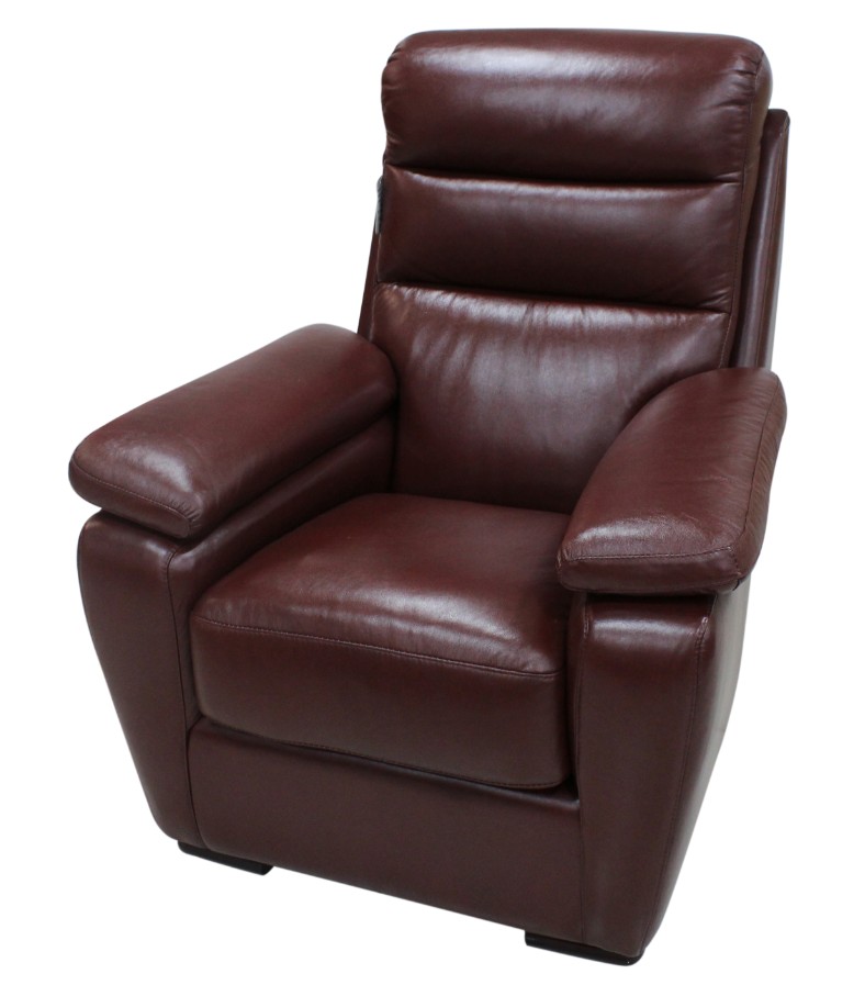 Product photograph of Amalfi Custom Made Armchair Italian Wine Real Leather from Chesterfield Sofas.
