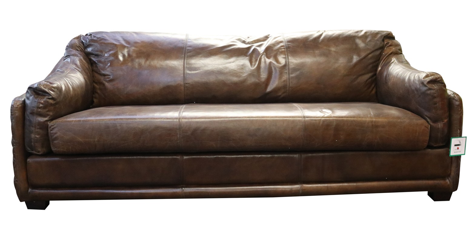 Product photograph of Ashford Vintage Retro 3 Seater Sofa Vintage Brown Distressed Real Leather from Chesterfield Sofas.