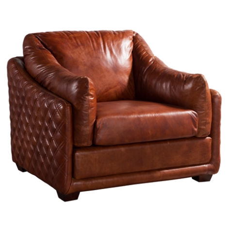 Product photograph of Ashford Vintage Retro Distressed Leather Armchair from Chesterfield Sofas