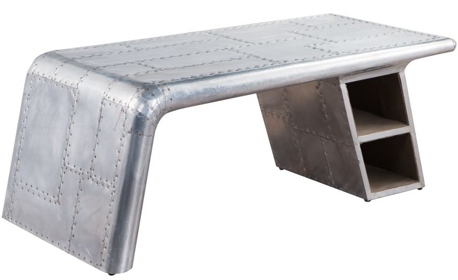 Product photograph of Aviator Handmade Aluminium Wing Coffee Table from Chesterfield Sofas
