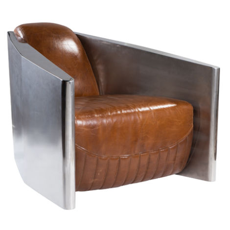Product photograph of Aviator Handmade Vintage Club Chair Distressed Tan Real Leather from Chesterfield Sofas
