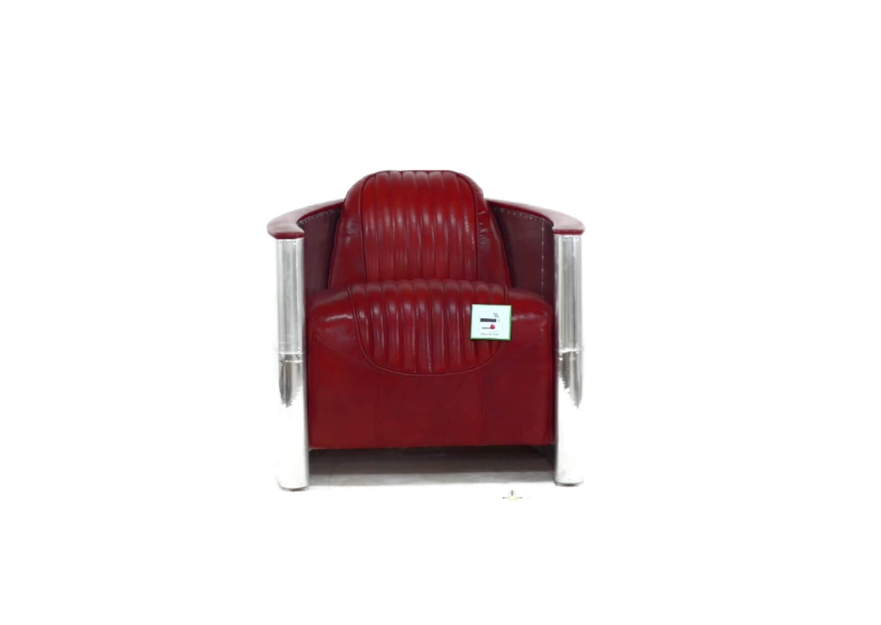 Product photograph of Aviator Pilot Chair In Vintage Rouge Red Distressed Real Leather from Chesterfield Sofas