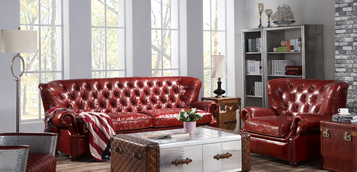 Product photograph of Beresford Handmade Chesterfield Sofa Suite Vintage Distressed Real Leather from Chesterfield Sofas