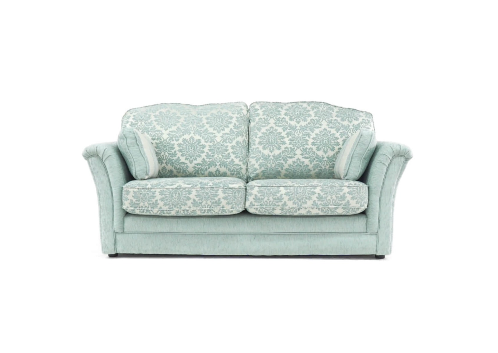 Product photograph of Galaxy Custom Made 3 Seater Sofa Upholstered Cadiz Duck Egg Blue Real Fabric from Chesterfield Sofas.