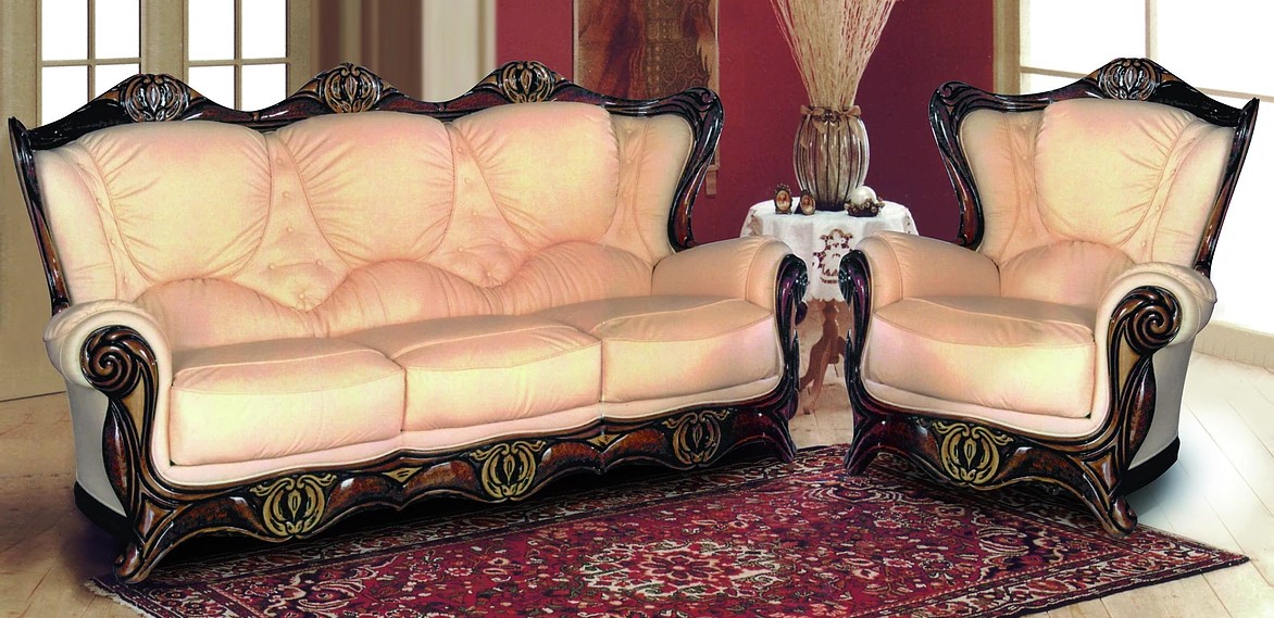 Product photograph of Catania Handmade 3 1 Sofa Suite Italian Cream Real Leather from Chesterfield Sofas