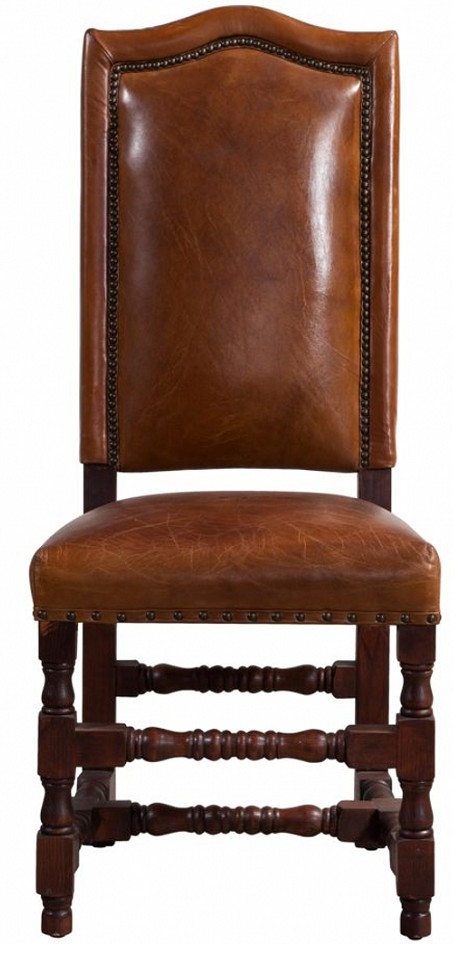 Product photograph of Cheltenham Handmade Vintage Dining Chair Distressed Brown Real Leather from Chesterfield Sofas.