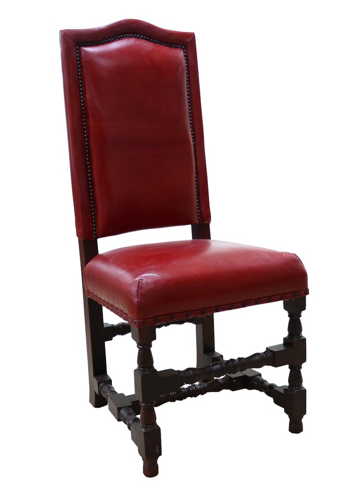 Product photograph of Cheltenham Handmade Vintage Dining Chair Distressed Rouge Red Real Leather from Chesterfield Sofas