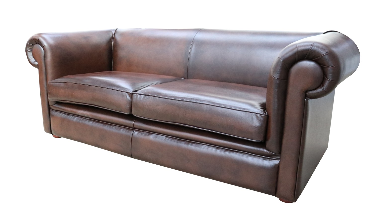 Product photograph of Chesterfield 1930 039 S 3 Seater Antique Brown Leather Sofa Settee In Classic Style from Chesterfield Sofas.