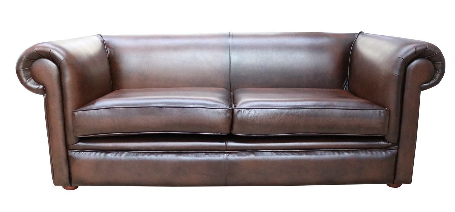Product photograph of Chesterfield 1930 039 S 3 Seater Antique Brown Leather Sofa Settee In Classic Style from Chesterfield Sofas