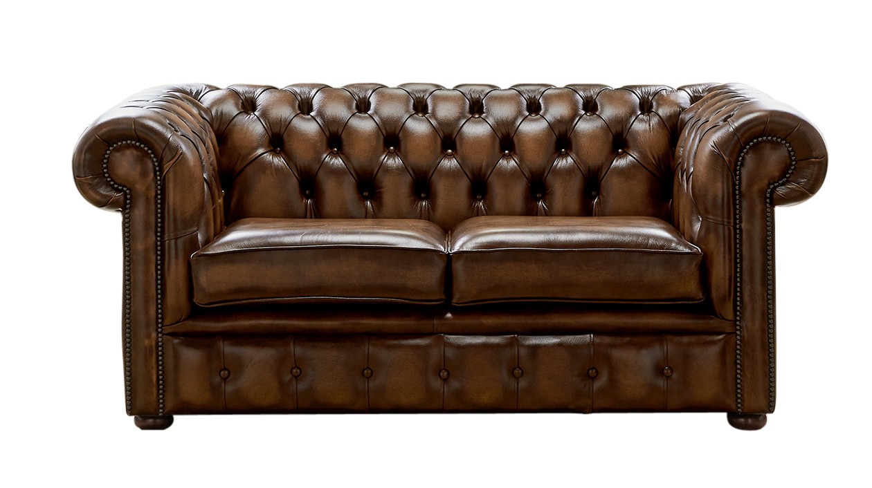 Product photograph of Chesterfield 2 Seater Antique Tan Leather Sofa Settee Bespoke In Classic Style from Chesterfield Sofas