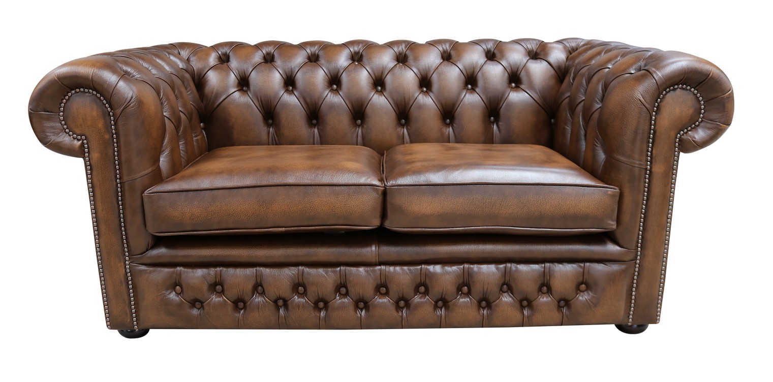 Product photograph of Chesterfield 2 Seater Antique Tan Leather Winchester Sofa In Classic Style from Chesterfield Sofas