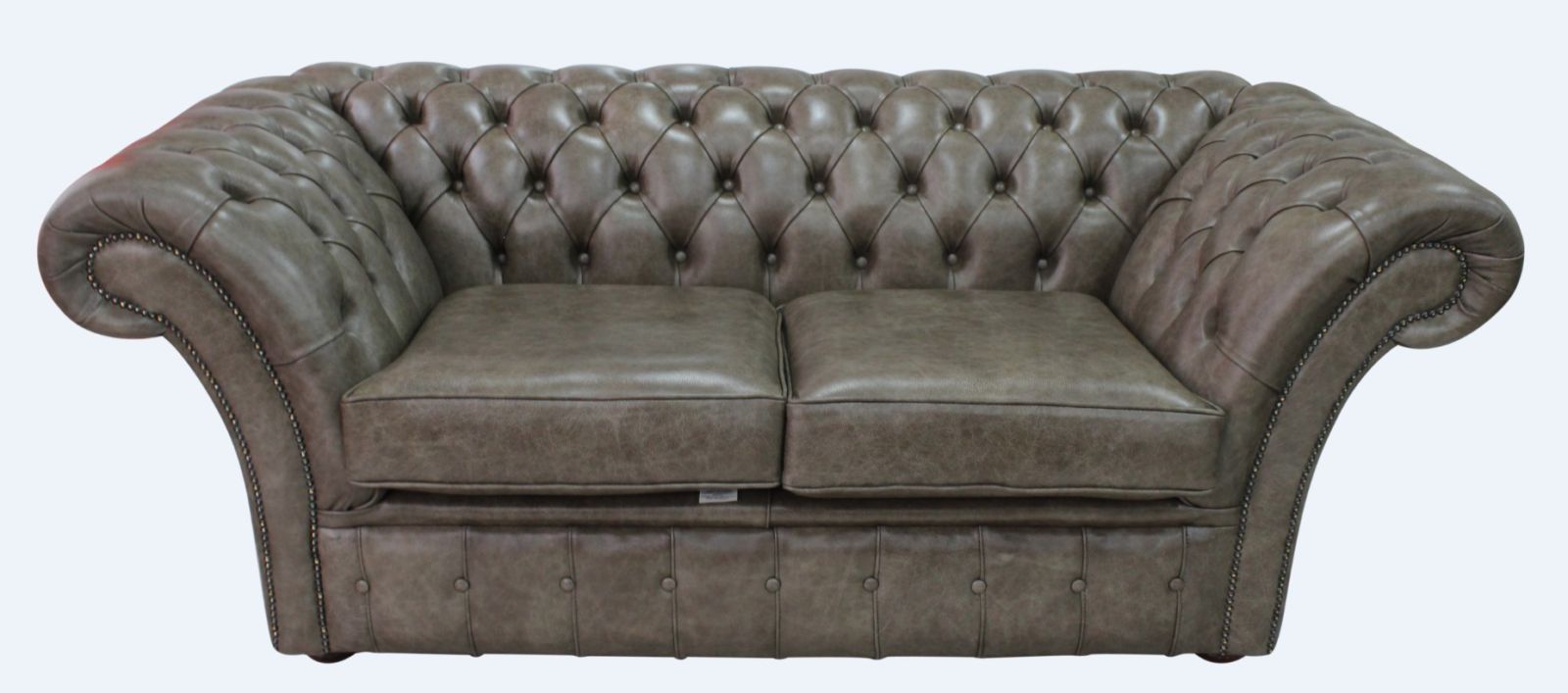 Product photograph of Chesterfield 2 Seater Bronx High Plains Leather Sofa Settee In Balmoral Style from Chesterfield Sofas