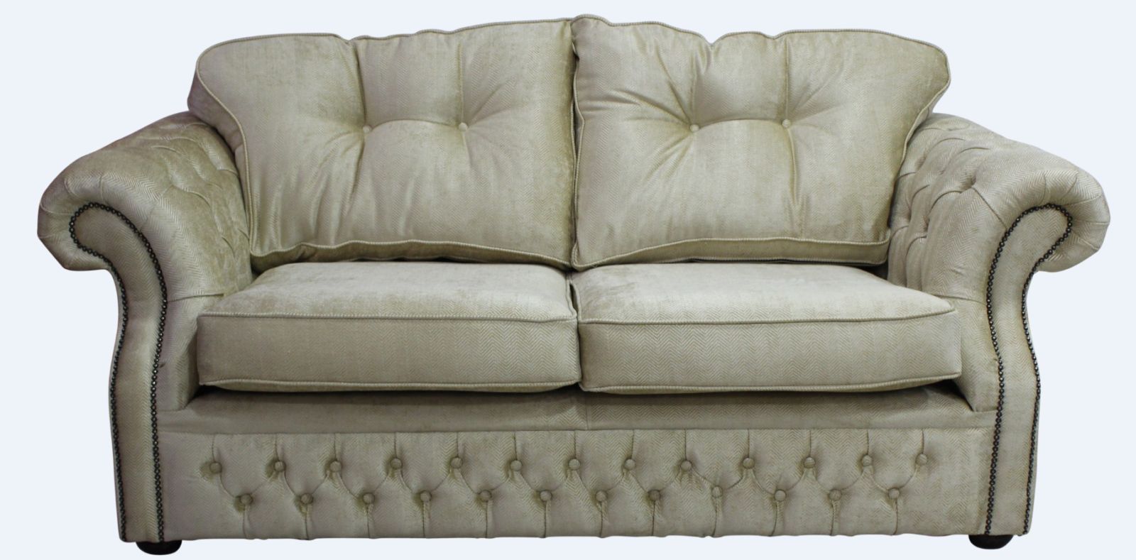 Product photograph of Chesterfield 2 Seater Orchidea Wheat Fabric Sofa Settee In Era Style from Chesterfield Sofas