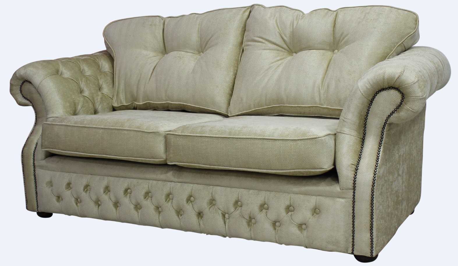 Product photograph of Chesterfield 2 Seater Orchidea Wheat Fabric Sofa Settee In Era Style from Chesterfield Sofas.