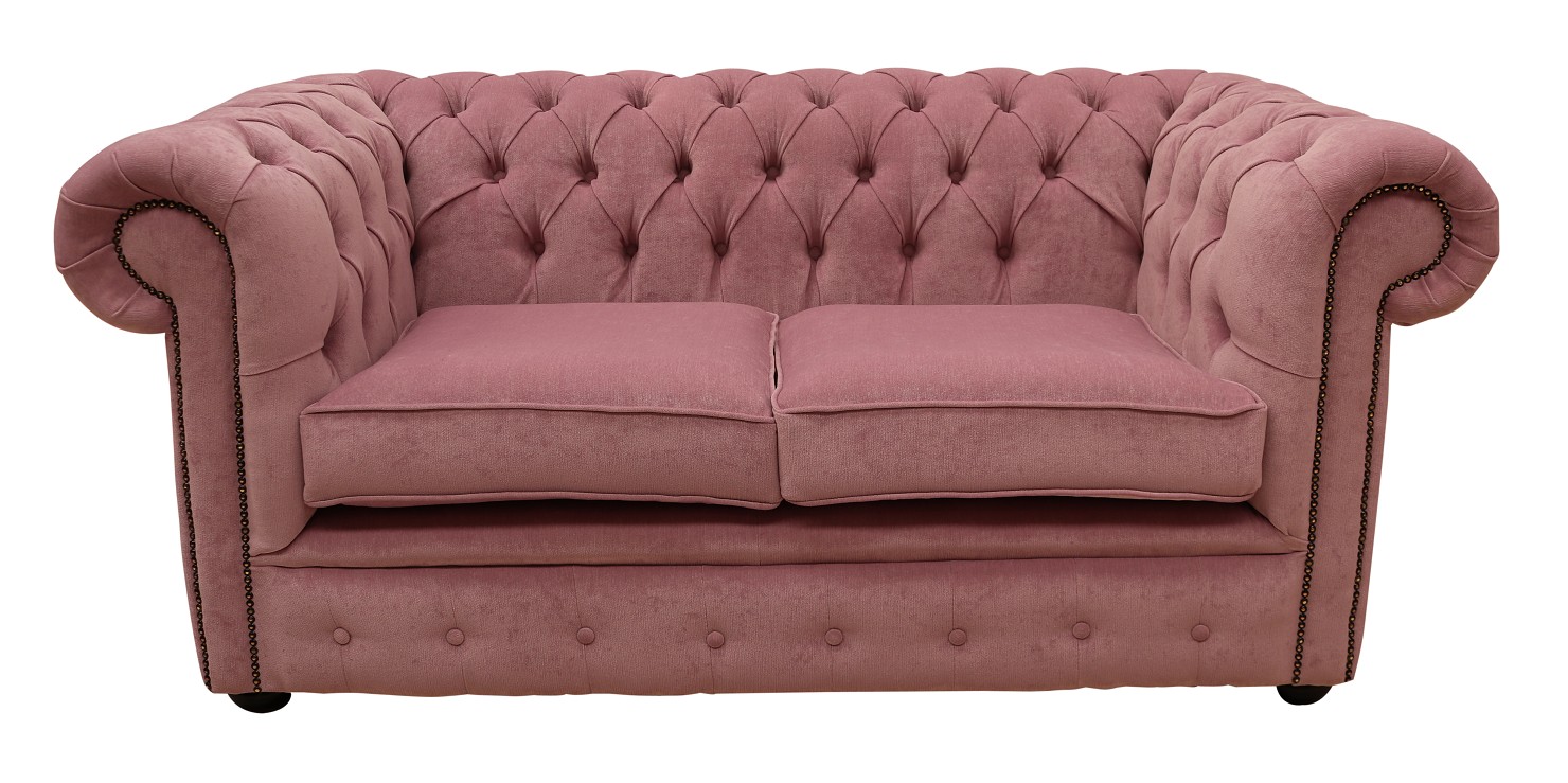 Product photograph of Chesterfield 2 Seater Pimlico Lilac Fabric Sofa Settee Bespoke In Classic Style from Chesterfield Sofas