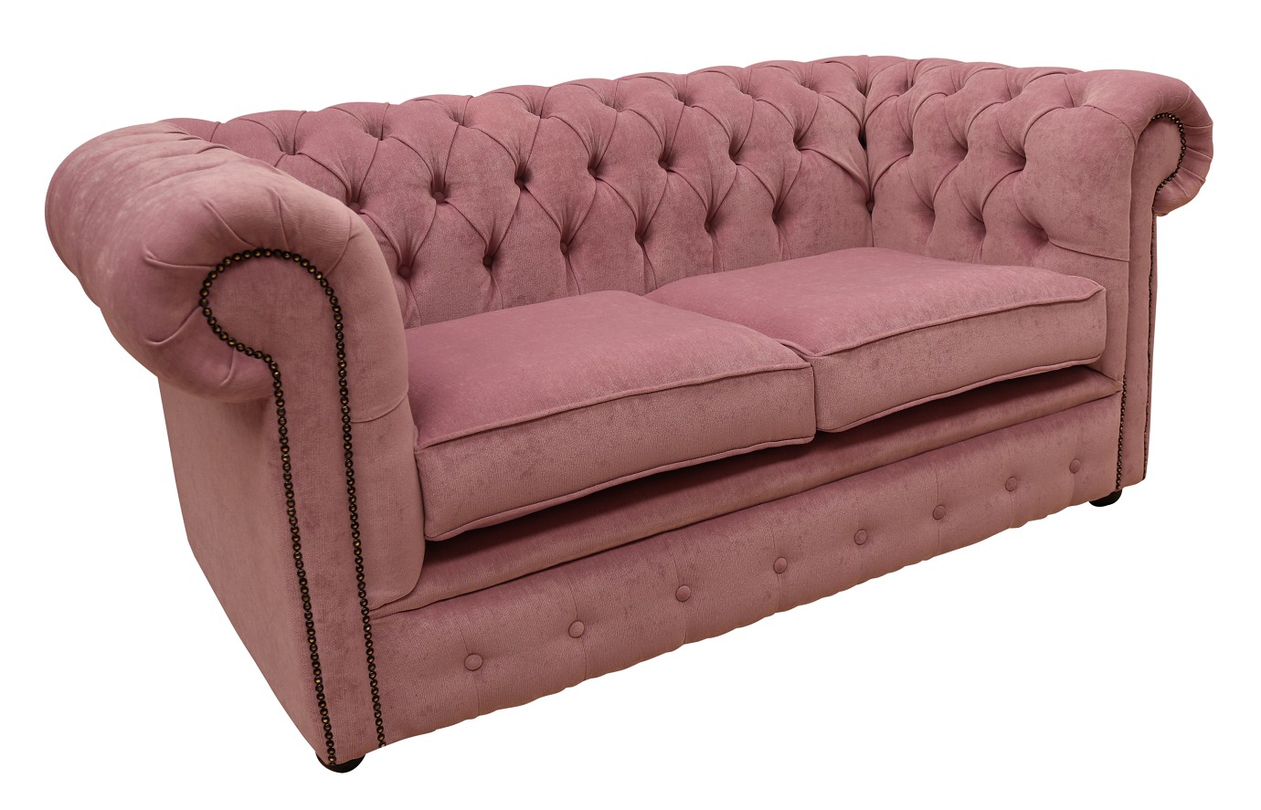Product photograph of Chesterfield 2 Seater Pimlico Lilac Fabric Sofa Settee Bespoke In Classic Style from Chesterfield Sofas.