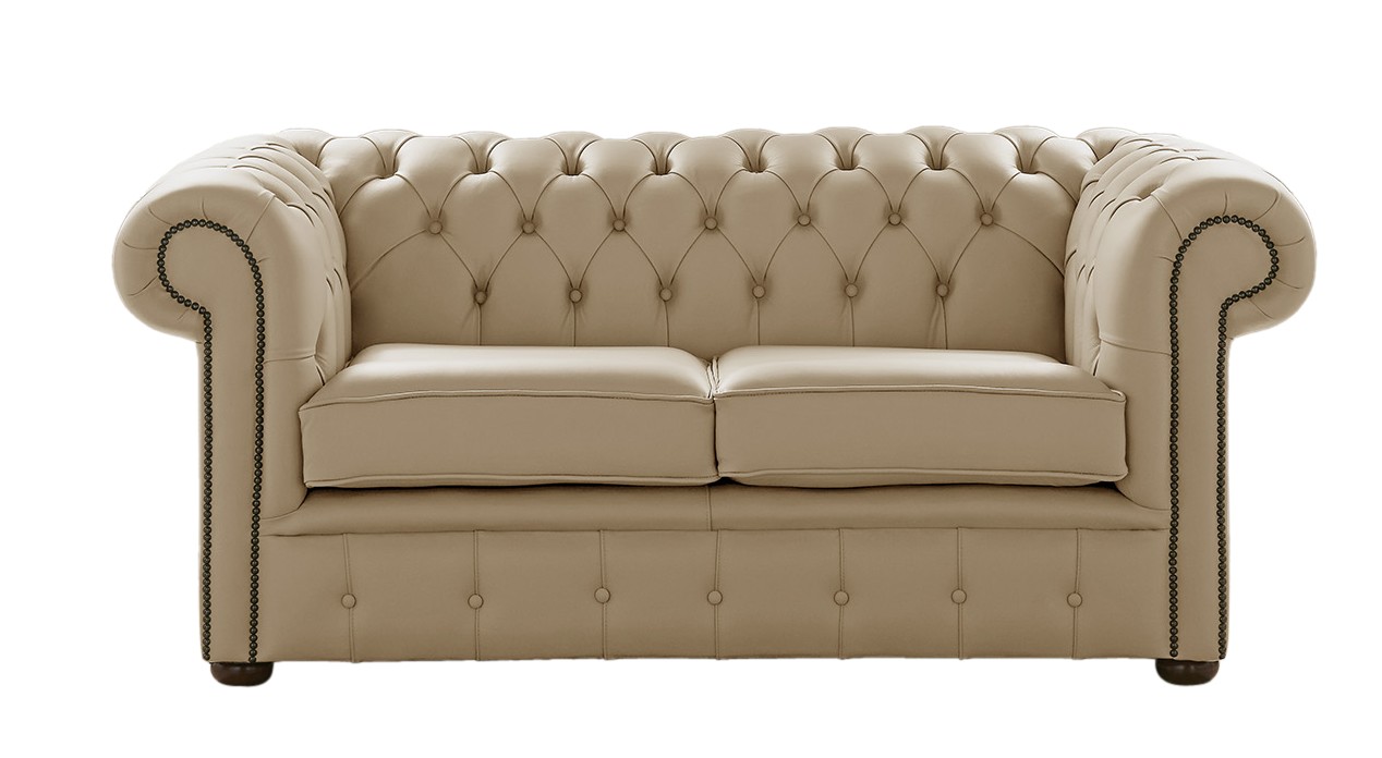 Product photograph of Chesterfield 2 Seater Shelly Basket Leather Sofa Settee Bespoke In Classic Style from Chesterfield Sofas
