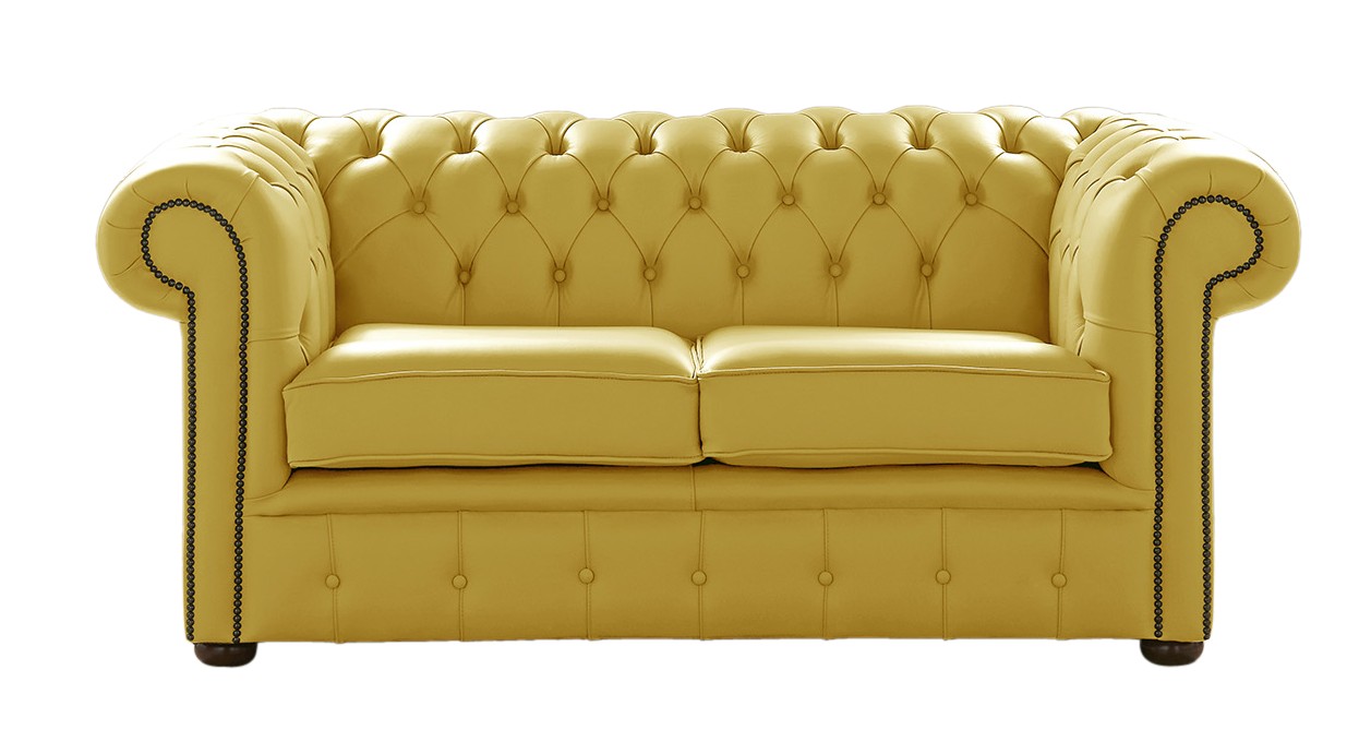 Product photograph of Chesterfield 2 Seater Shelly Deluca Leather Sofa Settee Bespoke In Classic Style from Chesterfield Sofas