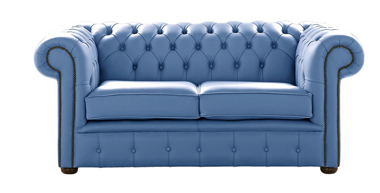 Product photograph of Chesterfield 2 Seater Shelly Iceblast Leather Sofa Settee Bespoke In Classic Style from Chesterfield Sofas