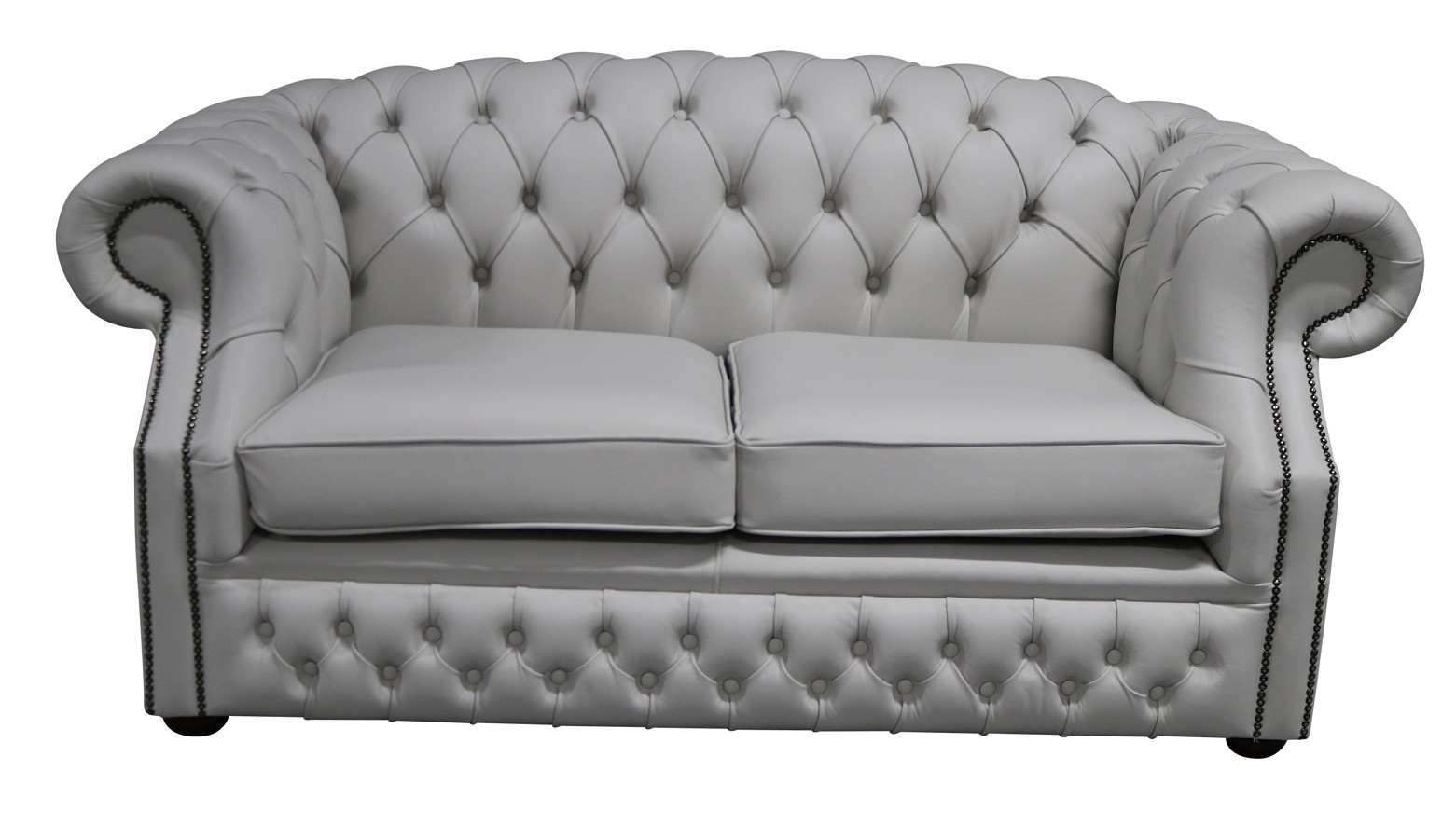 Product photograph of Chesterfield 2 Seater Shelly Seely Leather Sofa Bespoke In Buckingham Style from Chesterfield Sofas