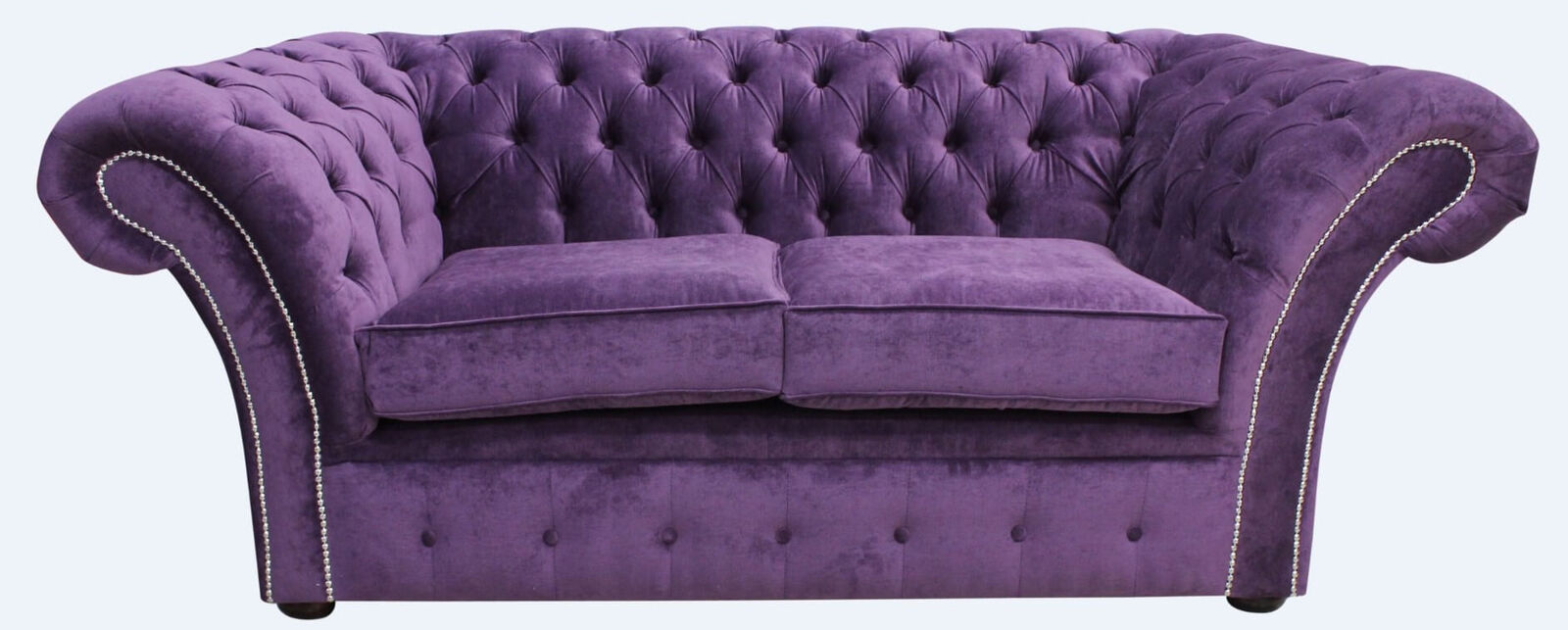Product photograph of Chesterfield 2 Seater Sofa Danza Amethyst Purple Fabric In Balmoral Style from Chesterfield Sofas