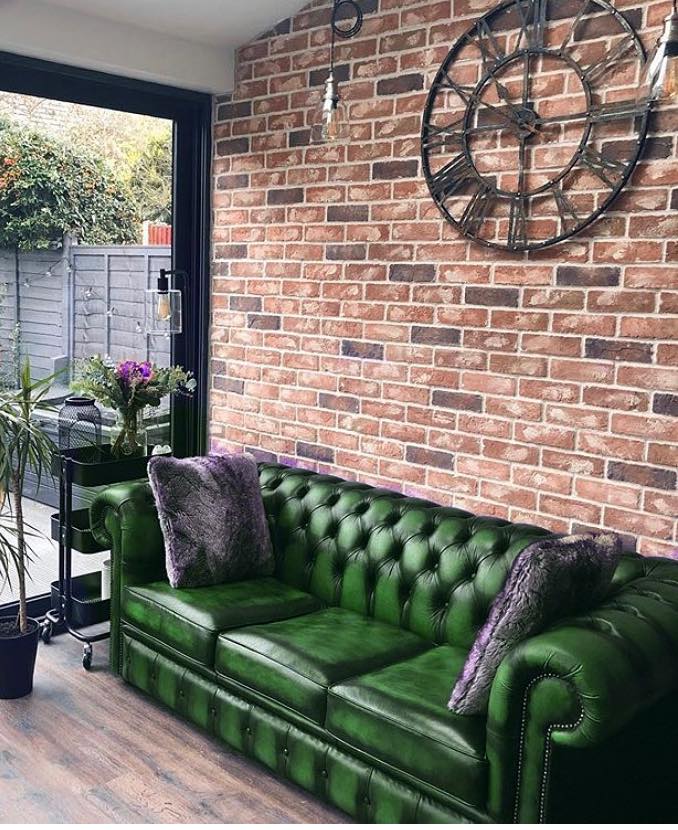 Product photograph of Chesterfield 3 Seater Antiquen Green Real Leather Tufted Buttoned Sofa In Classic Style from Chesterfield Sofas.