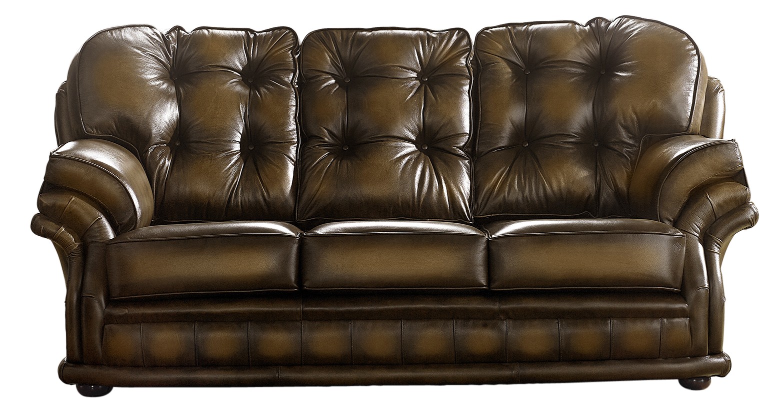 Product photograph of Chesterfield 3 Seater Antique Tan Leather Sofa Bespoke In Knightsbr Idge Style from Chesterfield Sofas