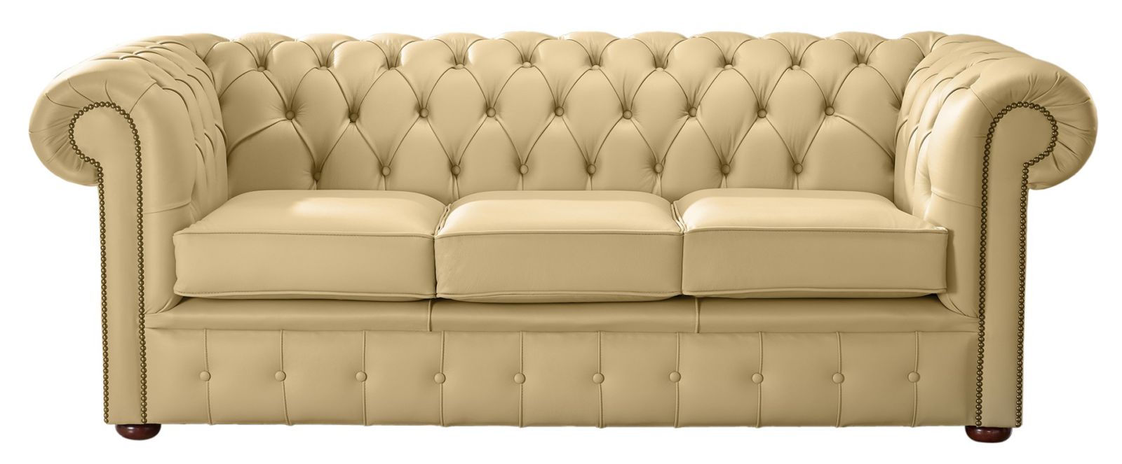 Product photograph of Chesterfield 3 Seater Shelly Angel Leather Sofa Bespoke In Classic Style from Chesterfield Sofas