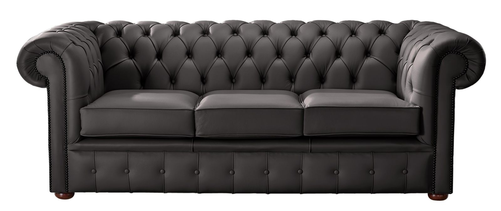 Product photograph of Chesterfield 3 Seater Shelly Havannah Leather Sofa Bespoke In Classic Style from Chesterfield Sofas