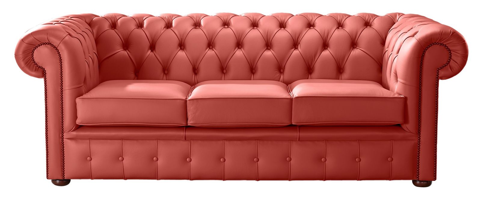 Product photograph of Chesterfield 3 Seater Shelly Horizon Leather Sofa Bespoke In Classic Style from Chesterfield Sofas