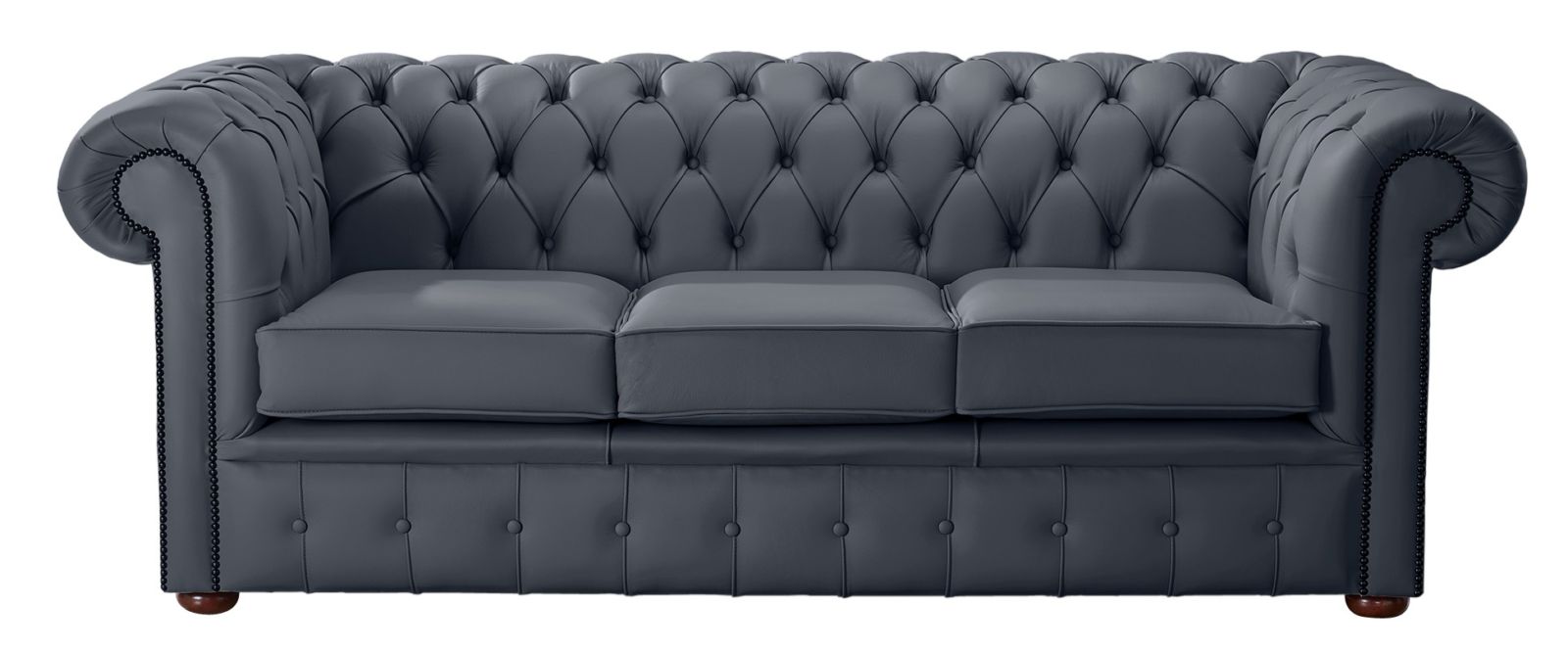 Product photograph of Chesterfield 3 Seater Shelly Knight Leather Sofa Bespoke In Classic Style from Chesterfield Sofas