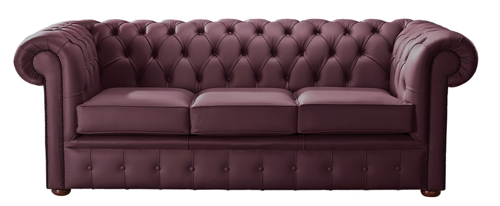 Product photograph of Chesterfield 3 Seater Shelly Philly Leather Sofa Bespoke In Classic Style from Chesterfield Sofas