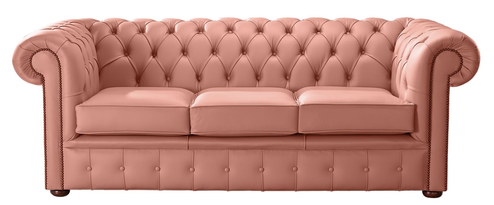 Product photograph of Chesterfield 3 Seater Shelly Tuscany Leather Sofa Bespoke In Classic Style from Chesterfield Sofas