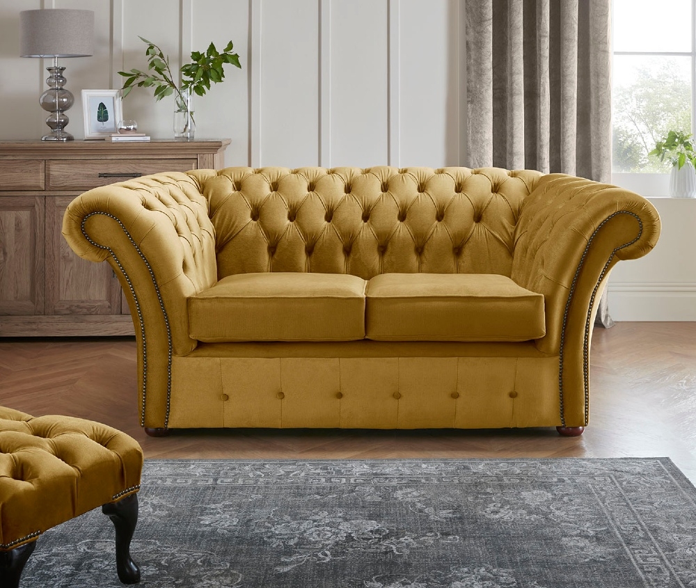 Product photograph of Chesterfield Beaumont 2 Seater Sofa Malta Gold 13 from Chesterfield Sofas