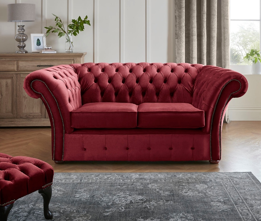 Product photograph of Chesterfield Beaumont 2 Seater Sofa Malta Red 14 from Chesterfield Sofas