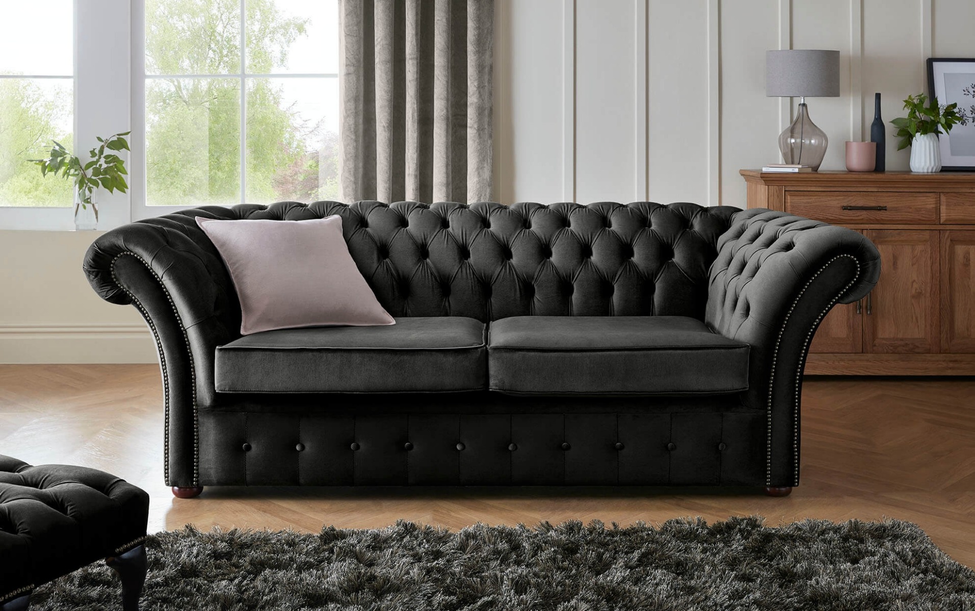 Product photograph of Chesterfield Beaumont 3 Seater Sofa Malta Cosmic 06 from Chesterfield Sofas