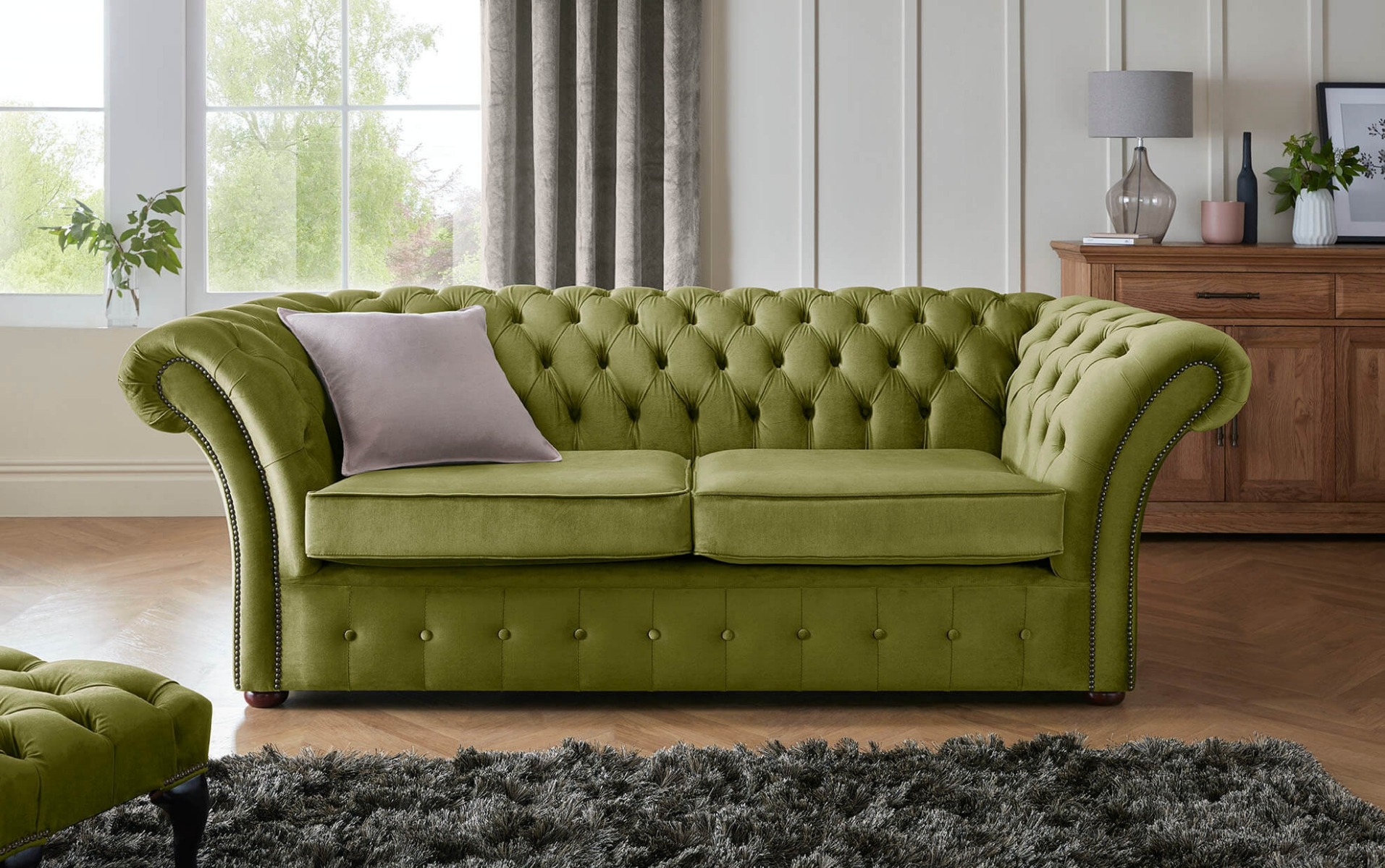 Product photograph of Chesterfield Beaumont 3 Seater Sofa Malta Grass 12 from Chesterfield Sofas