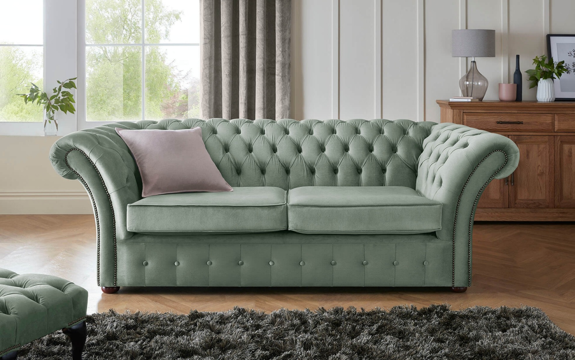 Product photograph of Chesterfield Beaumont 3 Seater Sofa Malta Seaspray 11 from Chesterfield Sofas