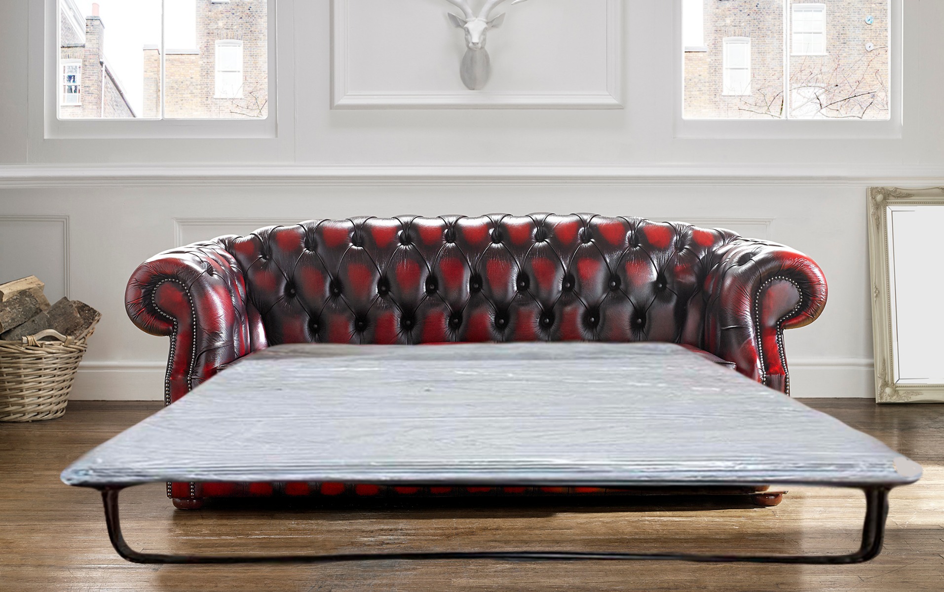Product photograph of Chesterfield Cambridge Handmade 2 Seater Sofa Bed from Chesterfield Sofas
