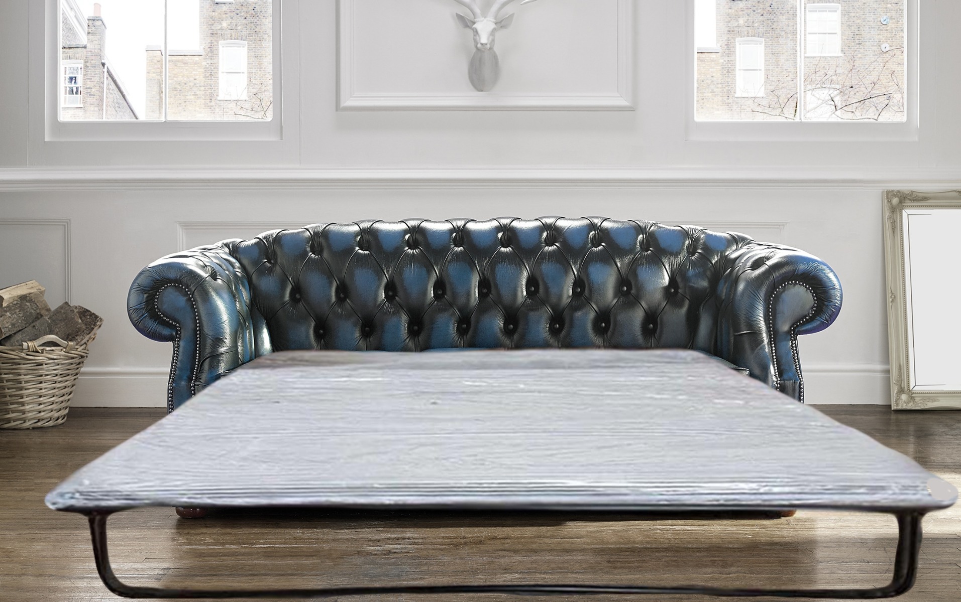 Product photograph of Chesterfield Cambridge Handmade 3 Seater Sofa Bed from Chesterfield Sofas