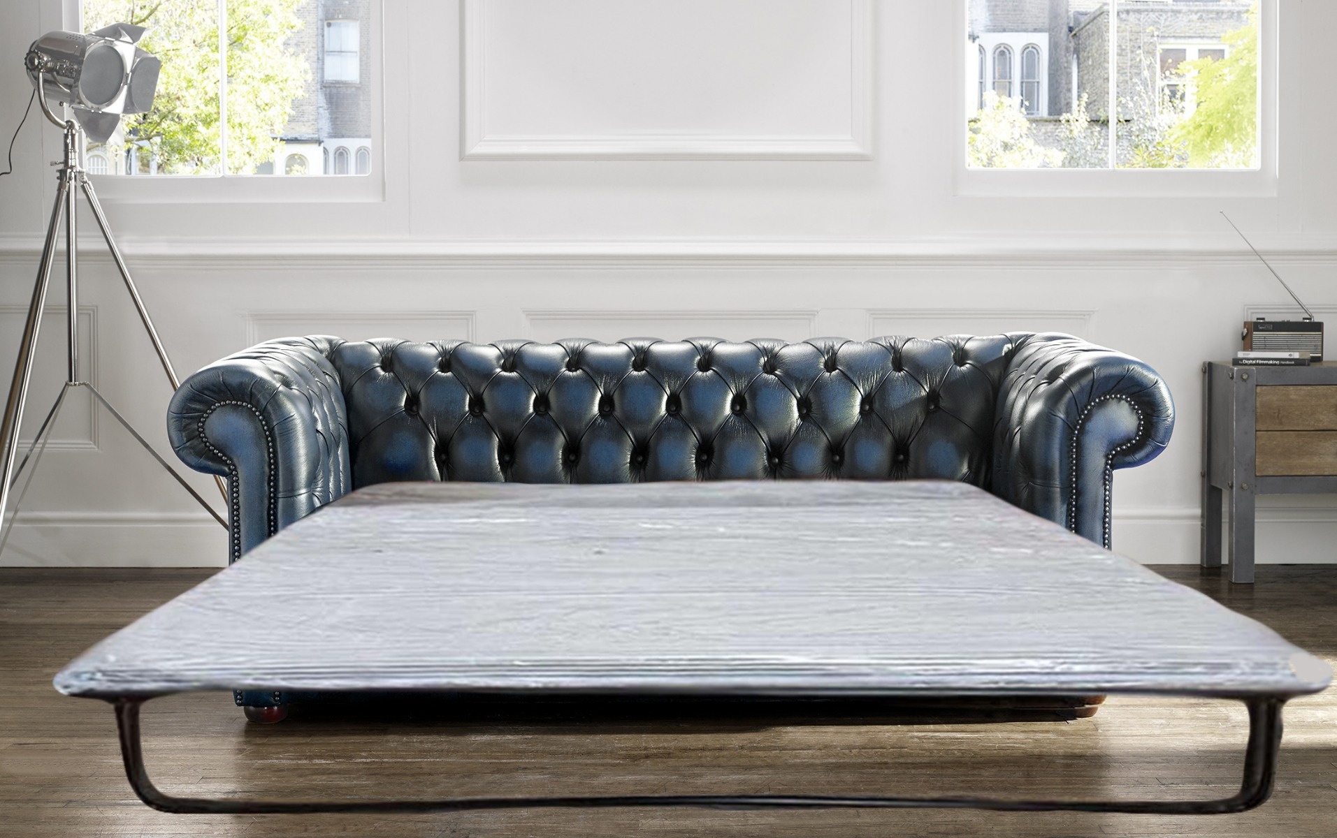 Product photograph of Chesterfield Classic Handmade 2 5 Seater Sofa Bed from Chesterfield Sofas