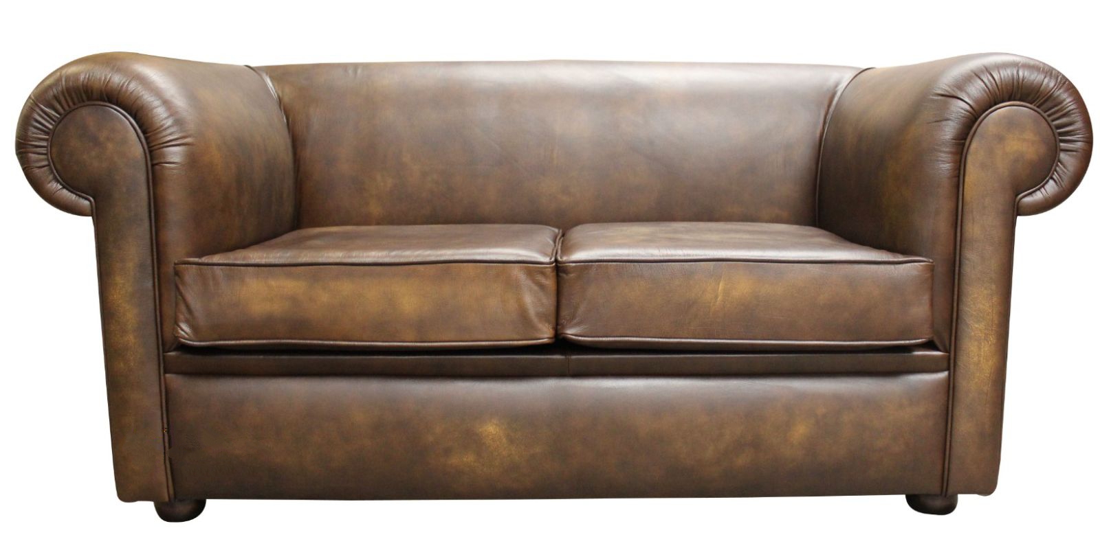 Product photograph of Chesterfield Handmade 1930 039 S 2 Seater Sofa Settee Antique Gold Real Leather In Classic Style from Chesterfield Sofas.