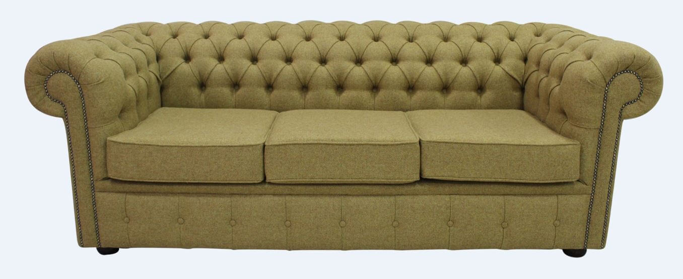 Product photograph of Chesterfield Handmade Arnold 3 Seater Glamis Goldcrest Wool Sofa In Classic Style from Chesterfield Sofas