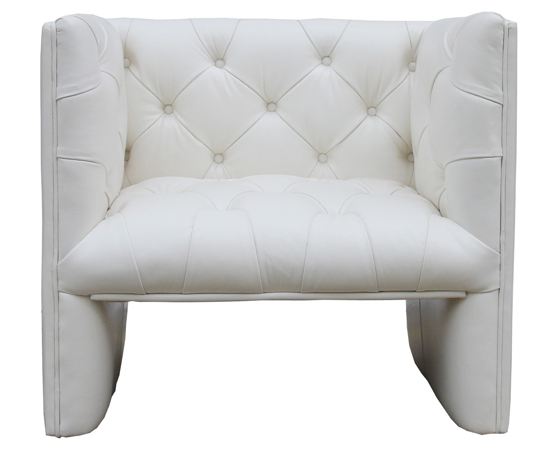 Product photograph of Chesterfield Handmade Kimono Armchair Vintage Distressed White Real Leather from Chesterfield Sofas