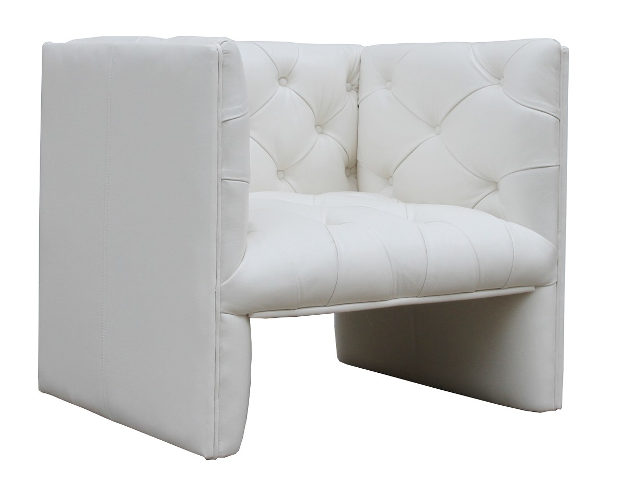 Product photograph of Chesterfield Handmade Kimono Armchair Vintage Distressed White Real Leather from Chesterfield Sofas.